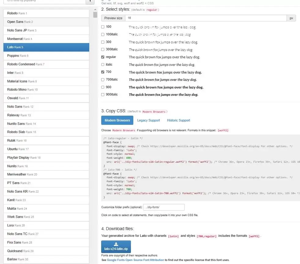 WordPress优化谷歌字体本地托管 (1) WordPress优化谷歌字体本地托管 (1)